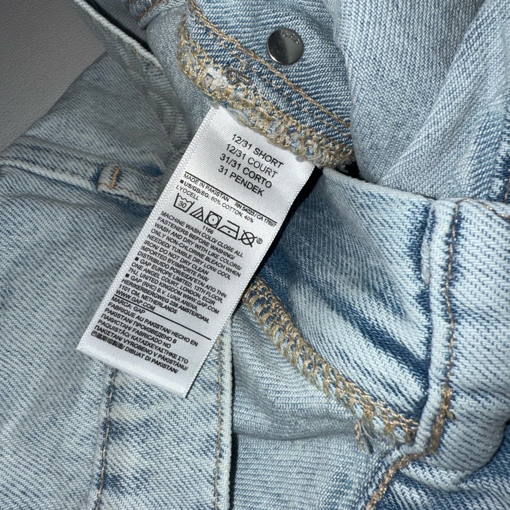 GAP Denim High Rise Wide Leg Jeans - size 12 - Picture 3 of 7